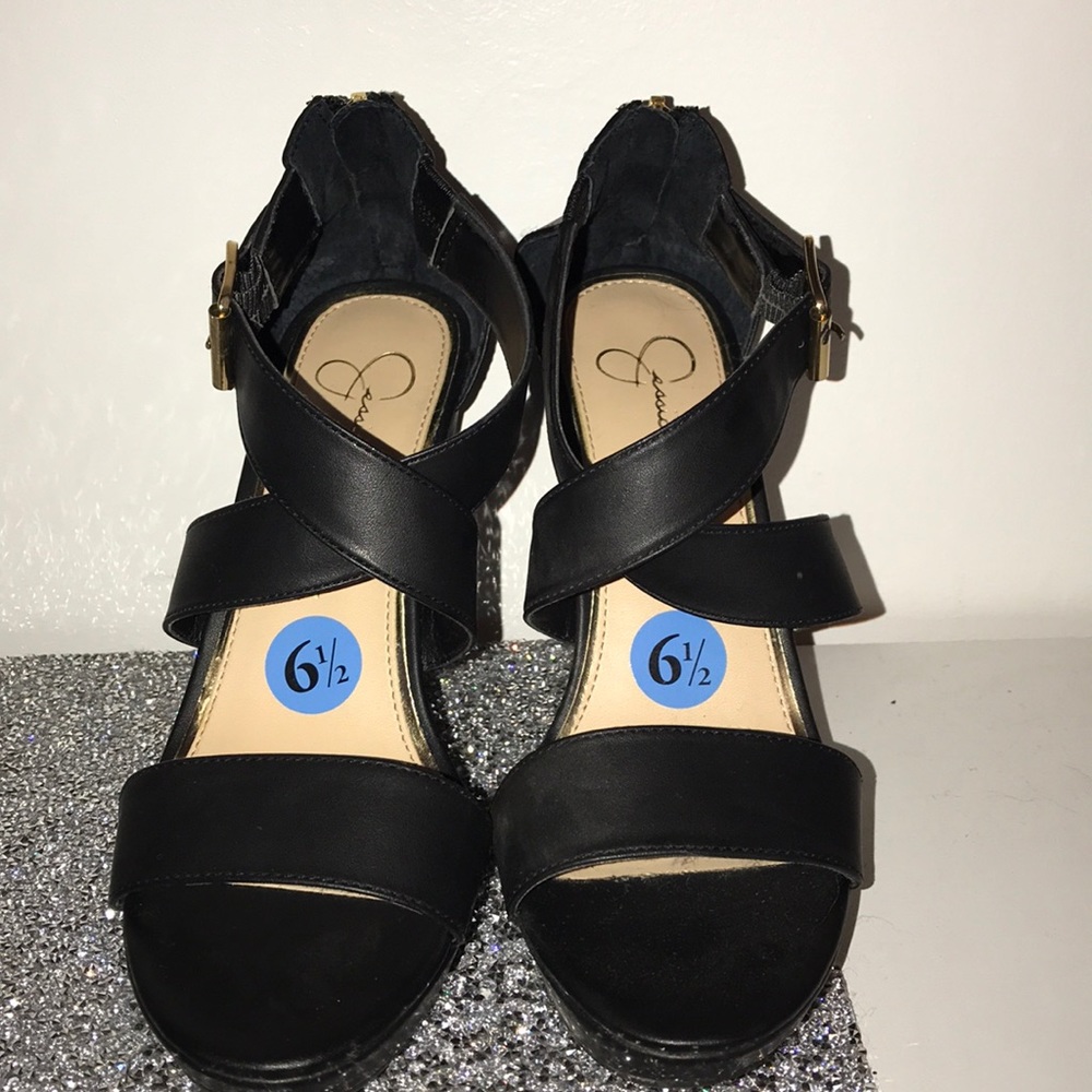 Jessica Simpson wedged heels